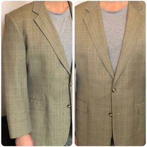 Brooks Brothers Men’s Wool Houndstooth Plaid Blazer 43 Regular